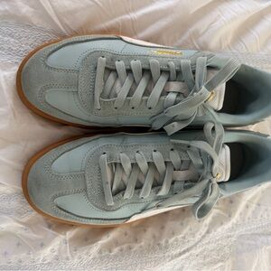 Puma Mint Green Sneakers with Gum Sole